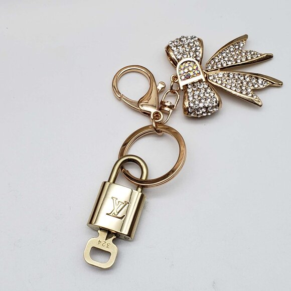 Authentic Louis Vuitton Lock & Key with unbranded Bagcharm, Keycharm, Keychain - Picture 5 of 7